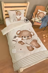 ست خواب نوجوان طرح خرس و اسب چوبی