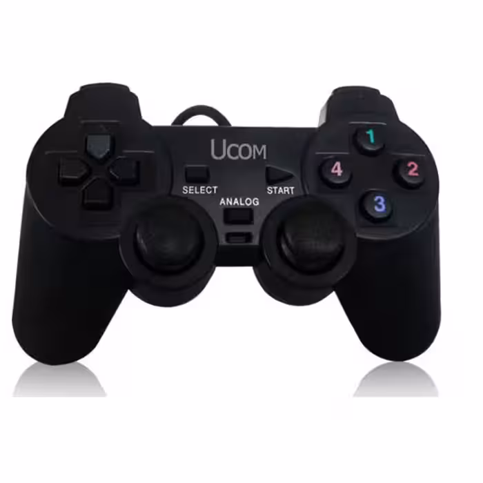 دسته بازی شوکدار کامپیوتر و لپ تاپ ucom