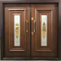 درب ورودی ویلایی ضد سرقت دو لنگه کد 1257