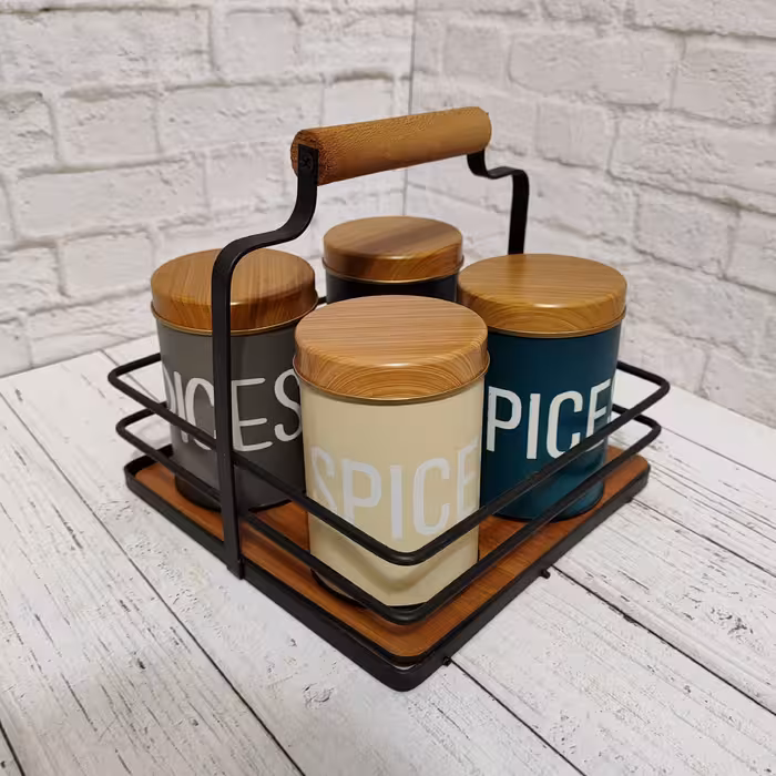 ادویه پاش فلزی با استند در 4 رنگ 