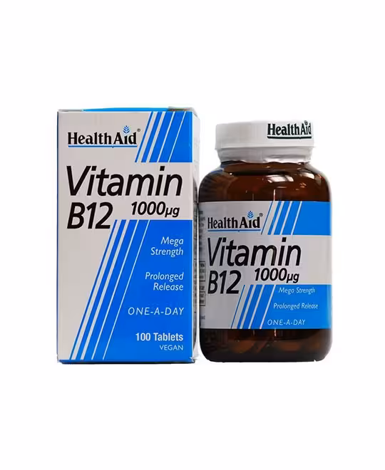 قرص ویتامین ب 12 1000 میکروگرم هلث اید 50 عددی