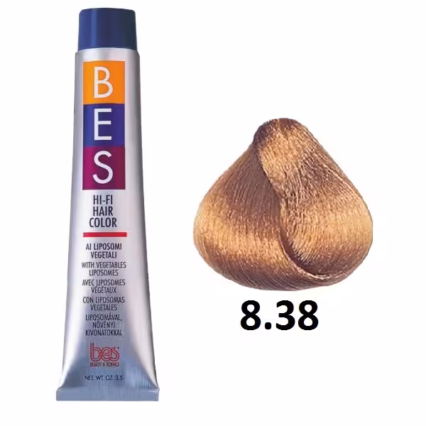 رنگ موی بس سری Beige مدل Light Golden Beige شماره 8.38