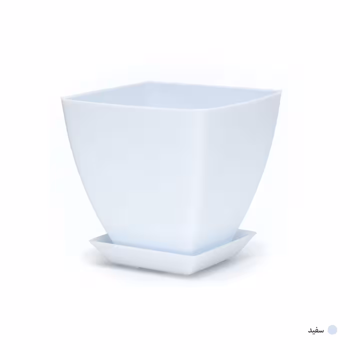 گلدان مدل پلاستیکی مربع کد 010