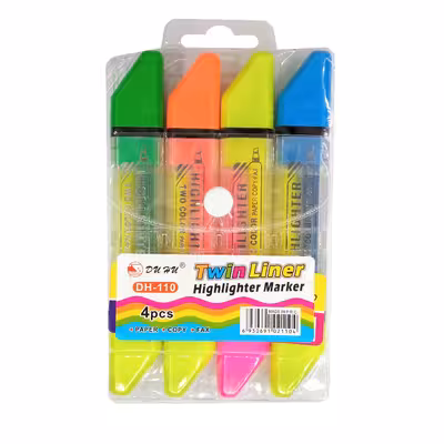 ماژیک علامت‌گذار تویین لاینر مدل دو سر مجموعه 8 عددی