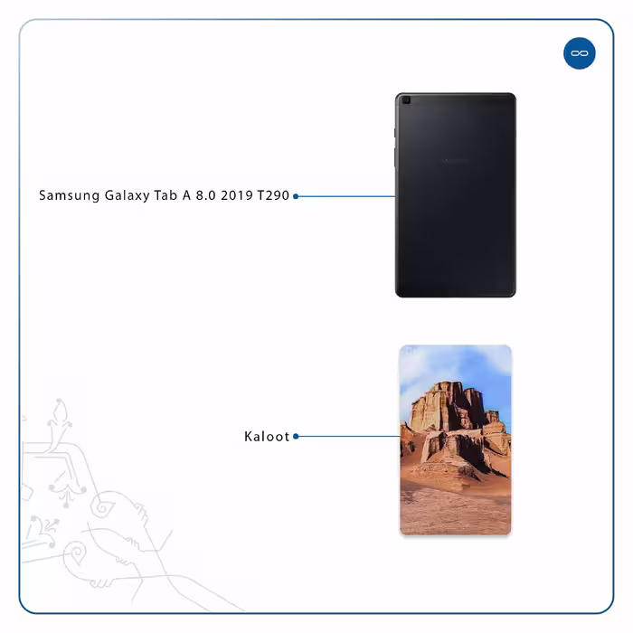 برچسب پوششی ماهوت مدل Kaloot مناسب برای تبلت سامسونگ Galaxy Tab A 8.0 2019 T290