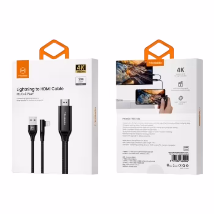کابل تبدیل USB به HDMI/لایتنینگ مک دودو مدل CA-640 طول 2 متر