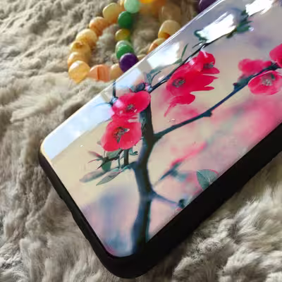 کاور طرح گل کد A4279 مناسب برای گوشی موبایل شیائومی Redmi Note 8 Pro به همراه پایه نگهدارنده