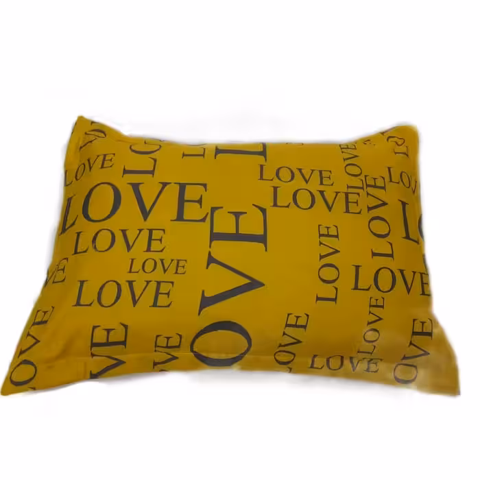 سرویس ملحفه مدل کشدار طرح لاو کد ni03 یک نفره دو تکه