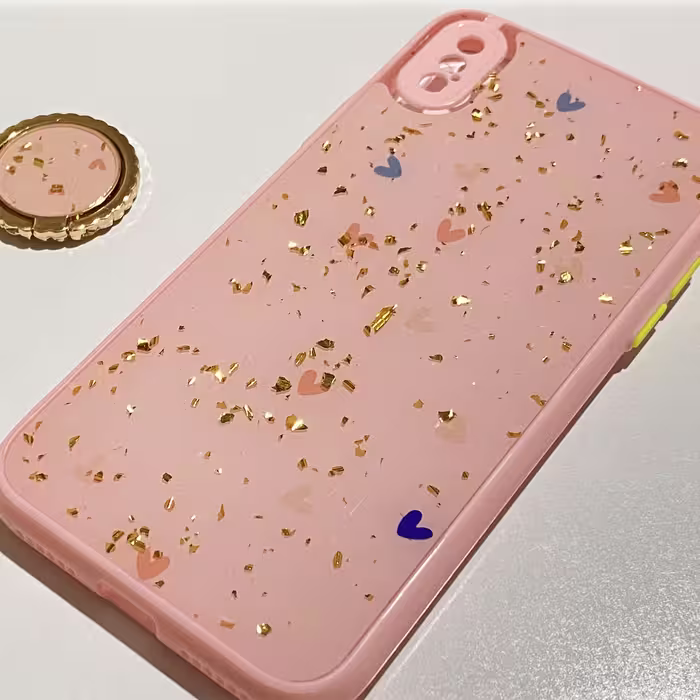 کاور طرح نگین دار مدل LUX-88 مناسب برای گوشی موبایل اپل IPHONE X / XS به همراه پایه نگهدارنده