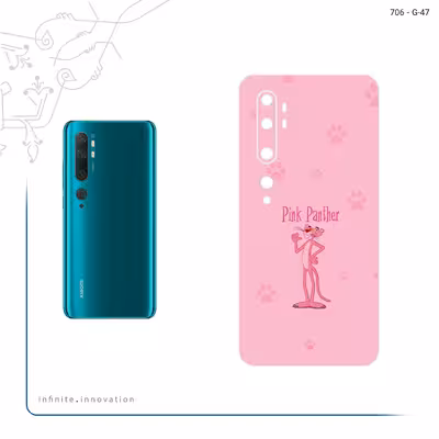 برچسب پوششی ماهوت مدل The Pink Panther مناسب برای گوشی موبایل شیائومی Mi Note 10