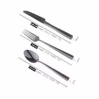 قاشق غذاخوری مدل 1217 مجموعه 6 عددی