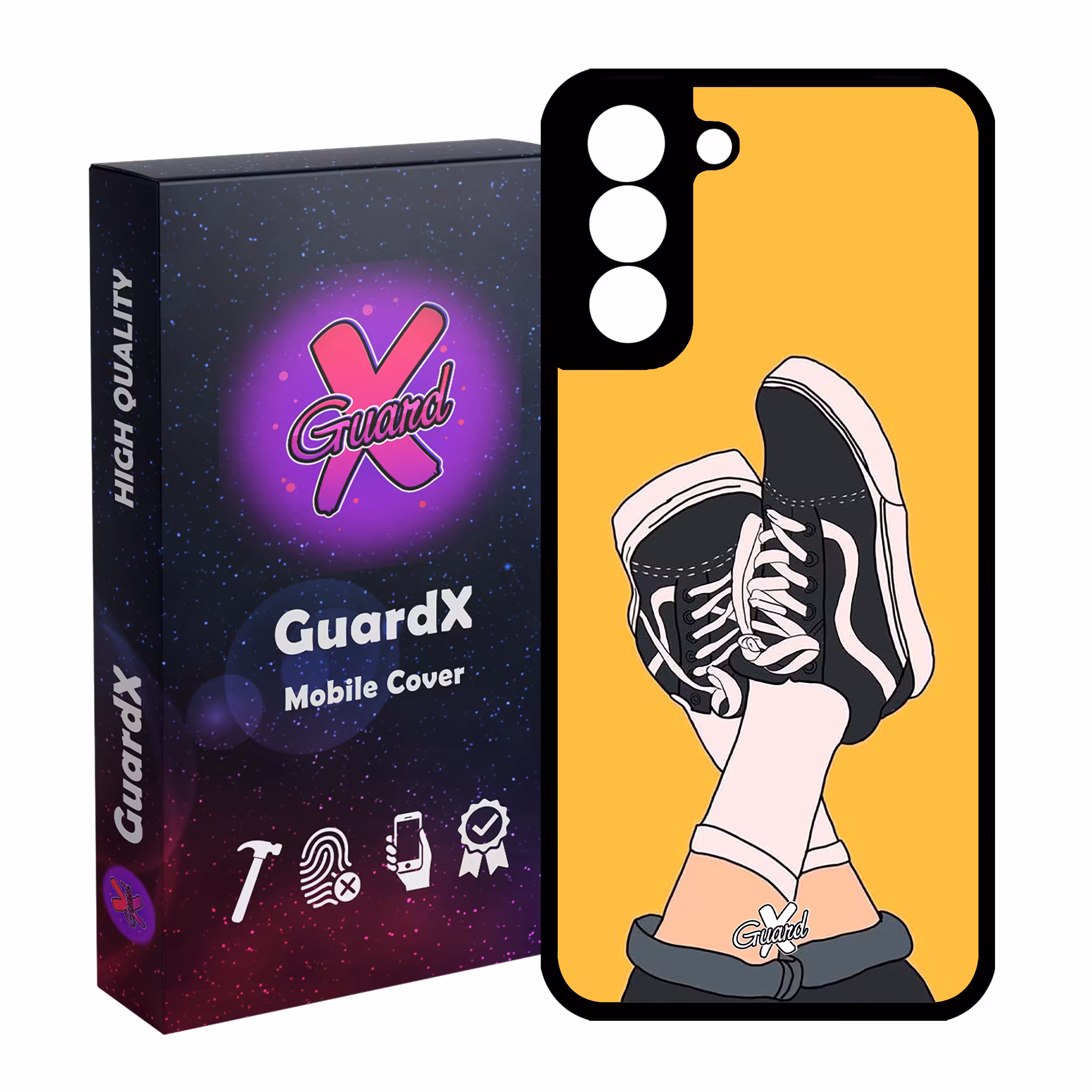 کاور گارد ایکس طرح Shoes مدل Glass10051 مناسب برای گوشی موبایل سامسونگ Galaxy S21 FE