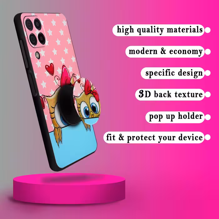 کاور کینگ پاور مدل goghd21 مناسب برای گوشی موبایل سامسونگ Galaxy A22 4G به همراه پایه نگهدارنده