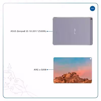 برچسب پوششی ماهوت مدل ARG-e-BAM مناسب برای تبلت ایسوس Zenpad 3S 10 2017 Z500KL