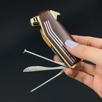 فندک آنست طرح چوب مدل ابزاردار کد DKD-1037