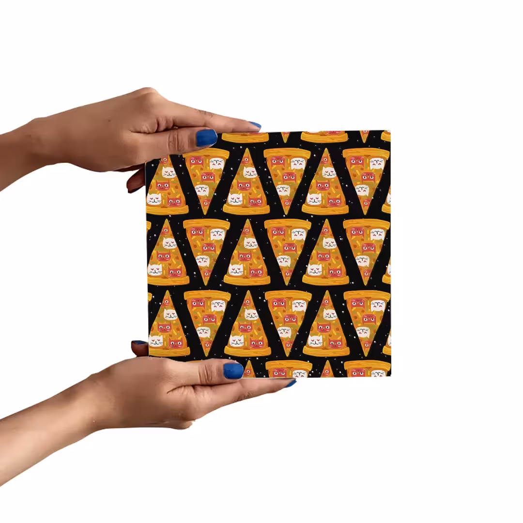 تابلو شاسی ترمه طراحان ایده مدل پیتزای گربه ای کد cfp1087