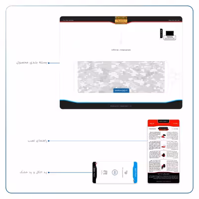 برچسب پوششی ماهوت مدل Army-Snow-Pixel مناسب برای تبلت سامسونگ Galaxy Tab S2 9.7 2015 T810