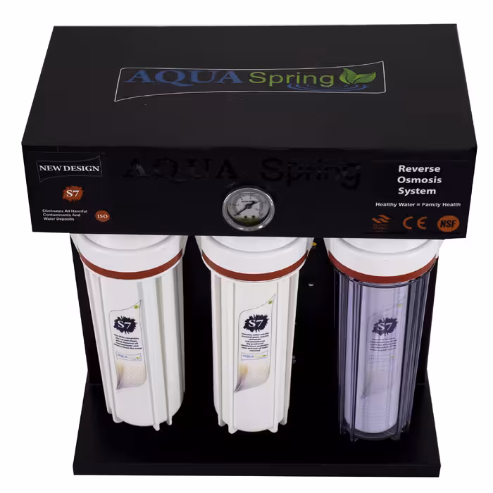 دستگاه تصفیه کننده آب آکوآ اسپرینگ مدل RO-S7-BZ 7200 به همراه فیلتر مجموعه 4 عددی