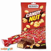 شکلات کندی نات قرمز Roshen با طعم کارامل و تکه های بادام زمینی 1 کیلوگرمی