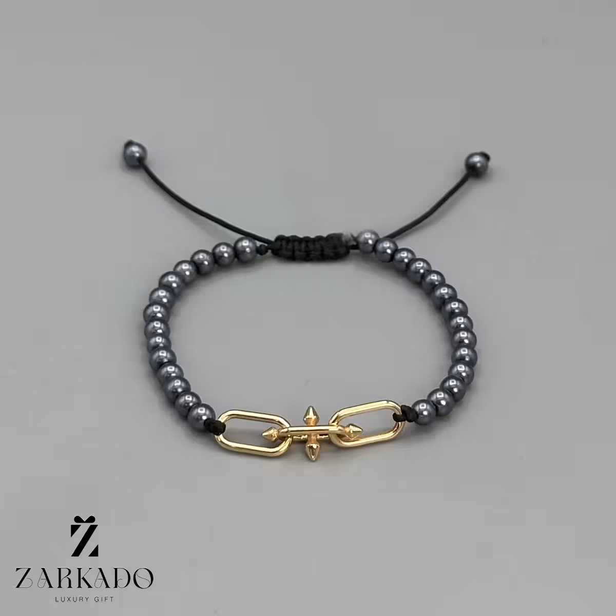 دستبند مرواریدی و پلاک طلا تیفانی تایتان