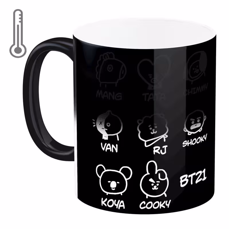 خرید ماگ-لیوان  حرارتی آبنبات رنگی  BTS - BT21 کد MKSA0149