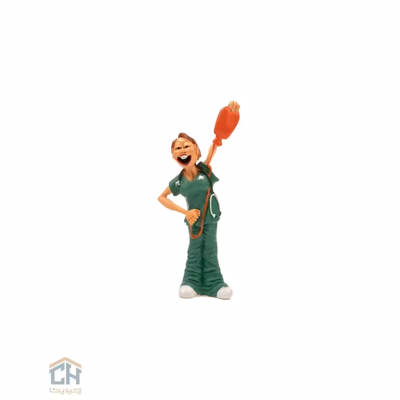 مجسمه پرستار زن گلدکیش طرح کمیک مدل 4891