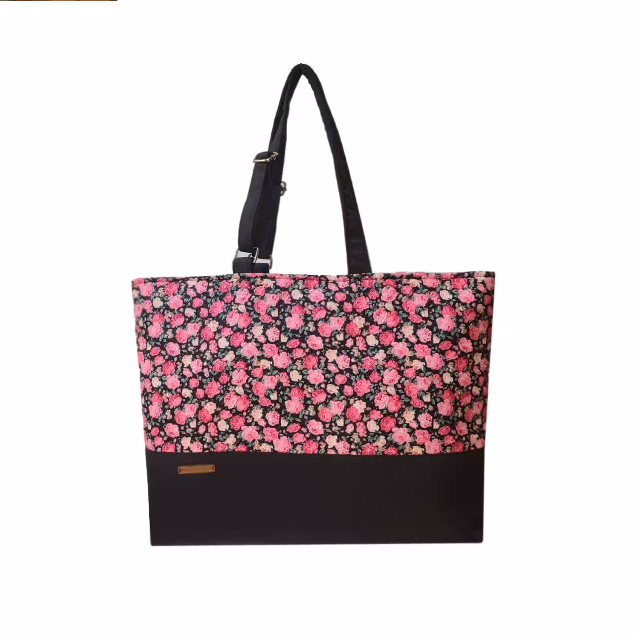 کیف زنانه پارچه ای رودوشی مدل گل قرمزی R500