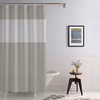 پرده حمام مدل 85 سایز 180x200 سانتی متر | کالا مکس