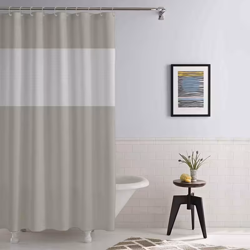 پرده حمام مدل 85 سایز 180x200 سانتی متر | کالا مکس