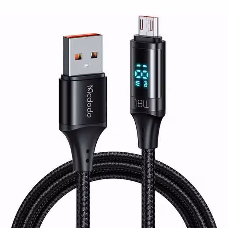 کابل میکرو یو اس بی مک دودو Mcdodo CA-1070 Digital HD Quick Charge Data طول 1.2 متر توان 18 وات