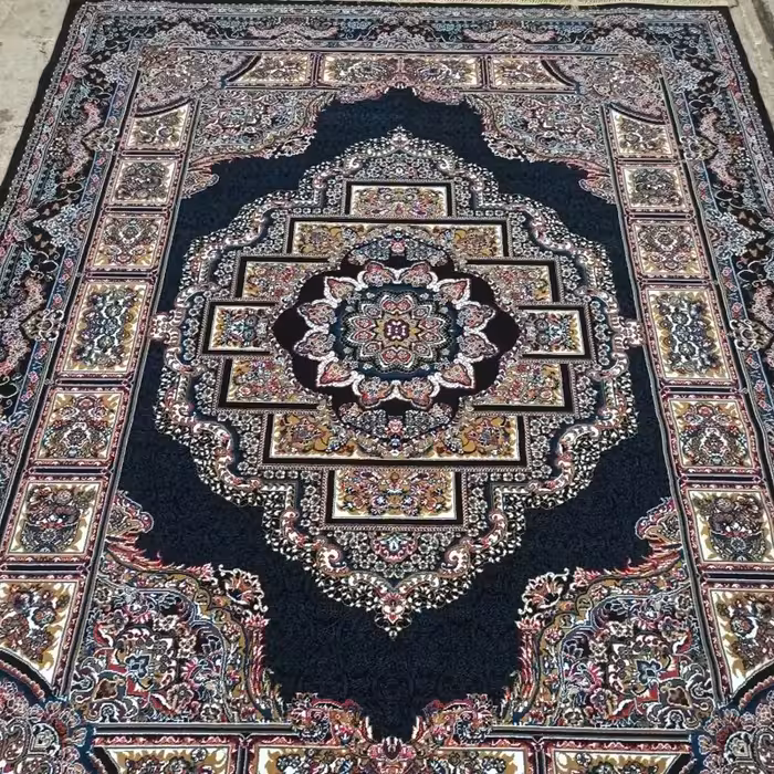 فرش ماشینی12متری کاشان  نقشه حوض نقره مناسب دکوراسیون لوکس