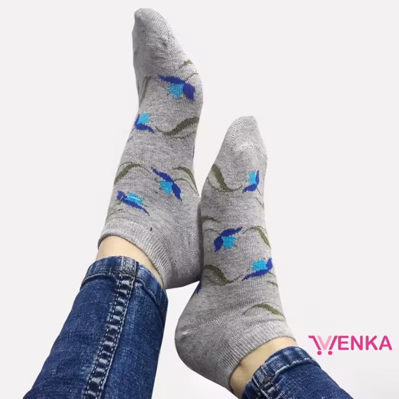 جوراب مچی طرح گل