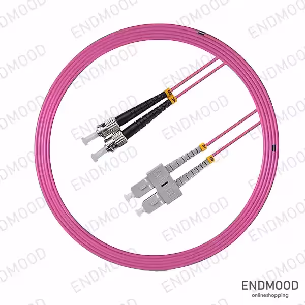 پچ کورد فیبر نوری 5 متری داپلکس نگزنس Nexans OM4 SC-ST
