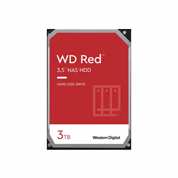 هارد اینترنال 3.5 اینچ وسترن دیجیتال قرمز مدل W30EFAX ظرفیت 3 ترابایت