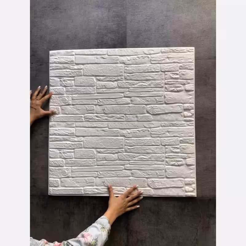 دیوارپوش فومی پشت چسبدار آجرآنتیک 70در70 cm ضخامت 8میل (پس کرایه)