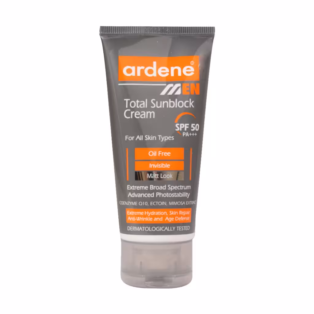 کرم ضد آفتاب آقایان SPF50 آردن مناسب انواع پوست