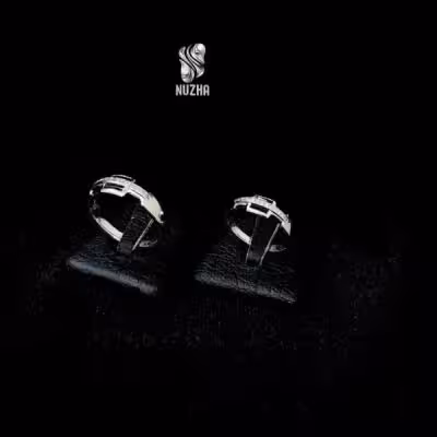 حلقه ست نقره کدhs1008