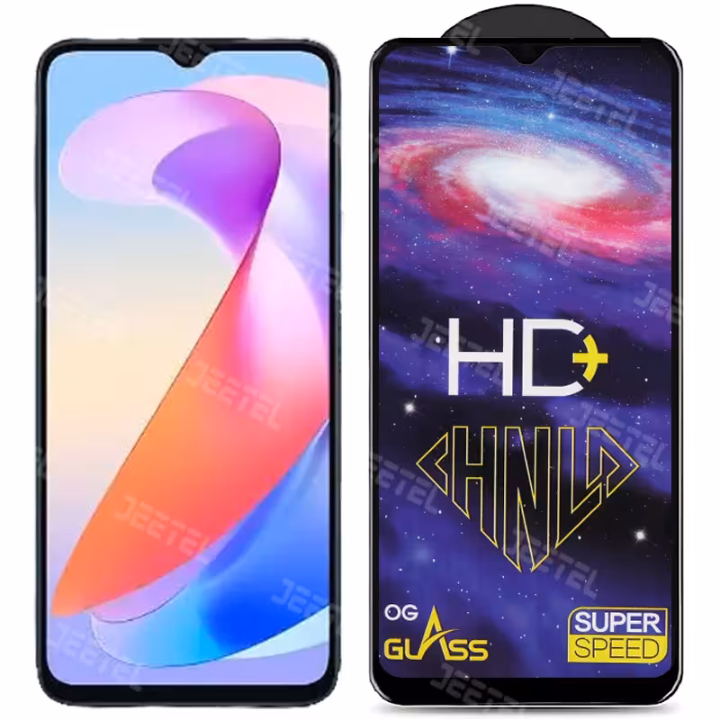 گلس تمام صفحه شیشه ای هانر Honor X6A مدل HD Plus