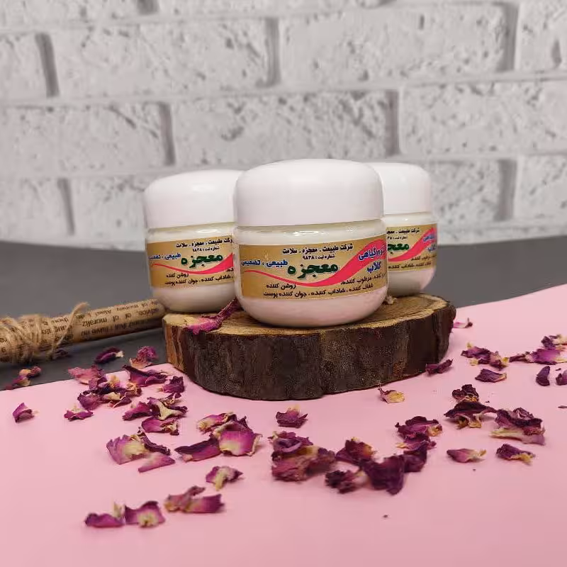 کرم گلاب اصلی کاسه ای 60 گرمی
