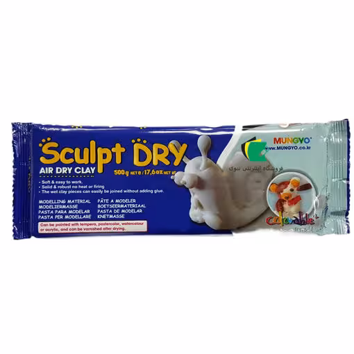 خمیر مجسمه سازی مانگیو سفید مدل هوا خشک مونگیو