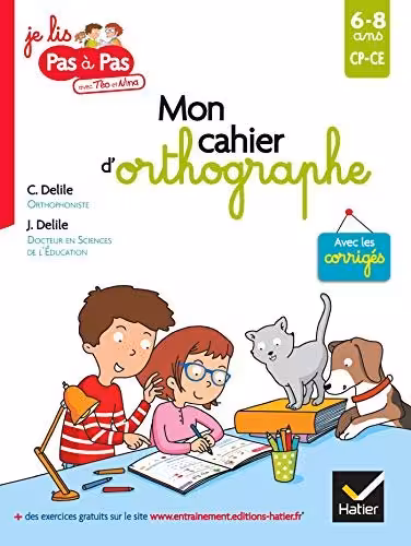 کتاب فرانسه املای من (گام به گام خواندم) Mon cahier d’orthographe (Je lis pas à pas)