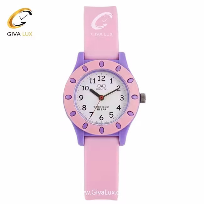 ساعت مچی اورجینال کیو اند کیو بچه گانه صورتی | صورتی | سفید | کد رفرنس VQ13J013Y