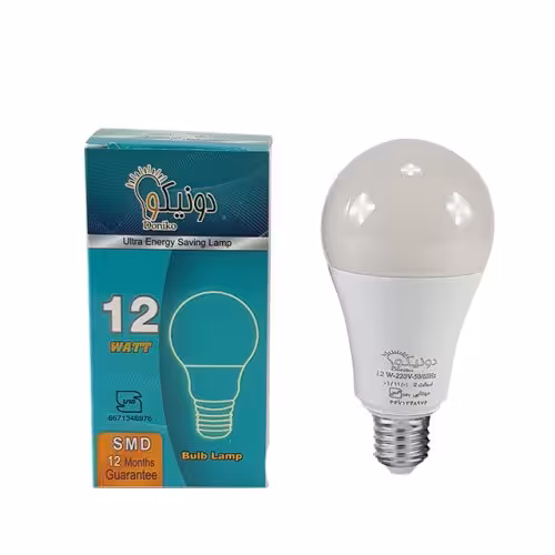 لامپ 12وات دونیکو یکسال گارانتی