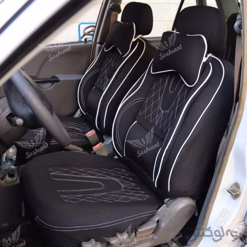 روکش صندلی شاهین پارچه ای برند سوشیانت مدل آئودی به همراه پشت گردنی