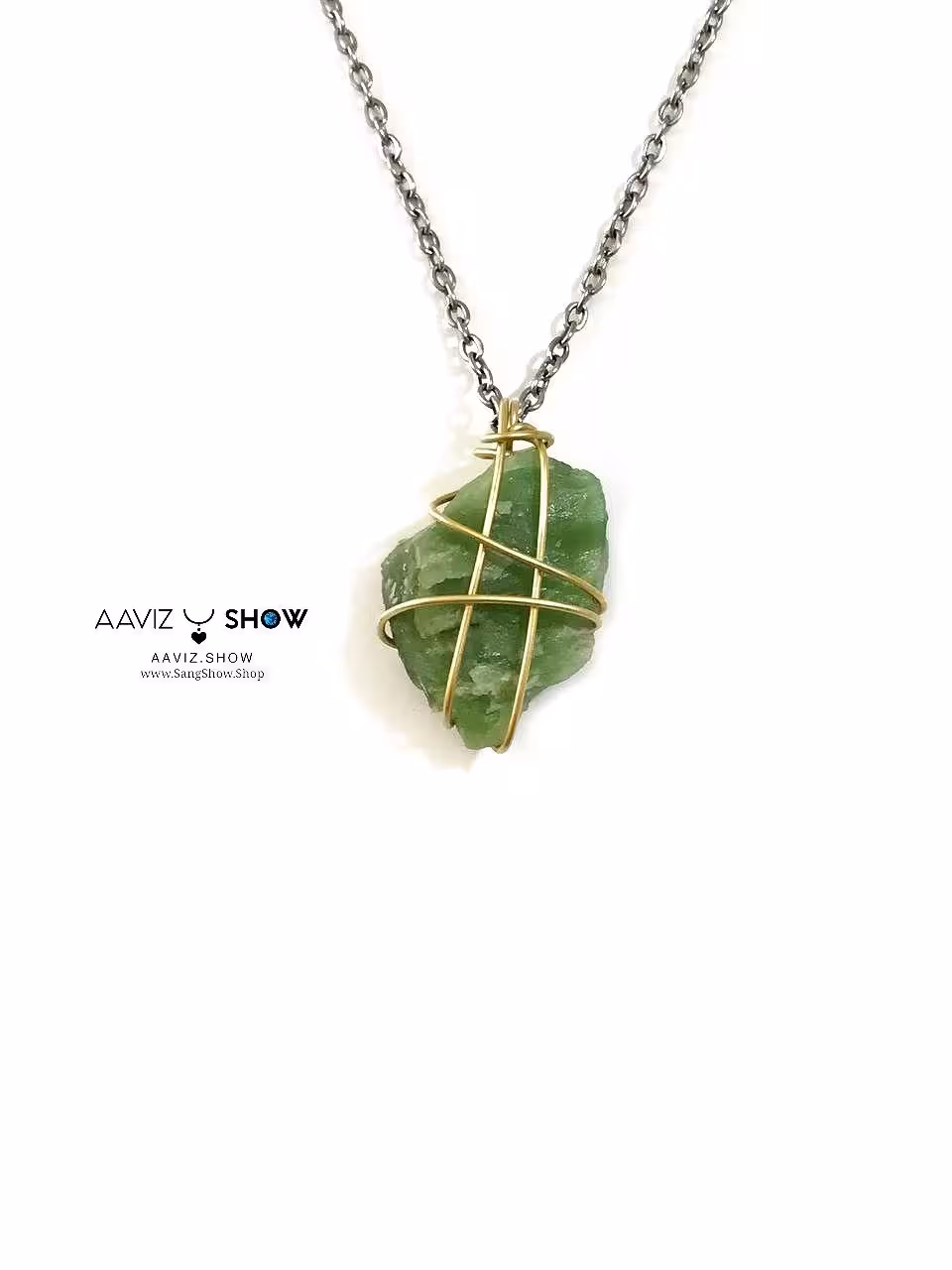 آویز سنگ اونتورین اصل و معدنی نمونه زیبا و اصل و معدنی A860