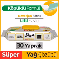 دستمال مرطوب چربی زدا اسلیپی مخصوص آشپزخانه و سطوح 30 عددی