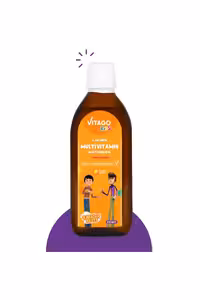 شربت مولتی ویتامین ال آرژنین کودکان Vitago - حجم 150 ml