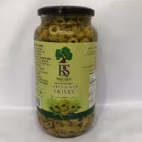 زیتون سبز اسلایس شده بدون هسته برند RS 900 گرمی