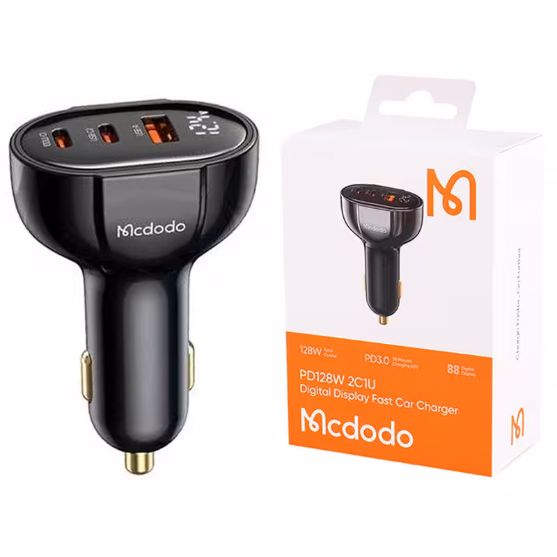 شارژر فندکی فست شارژ خوردرو مک دودو مدل CC-445 با جریان 3.25 آمپر