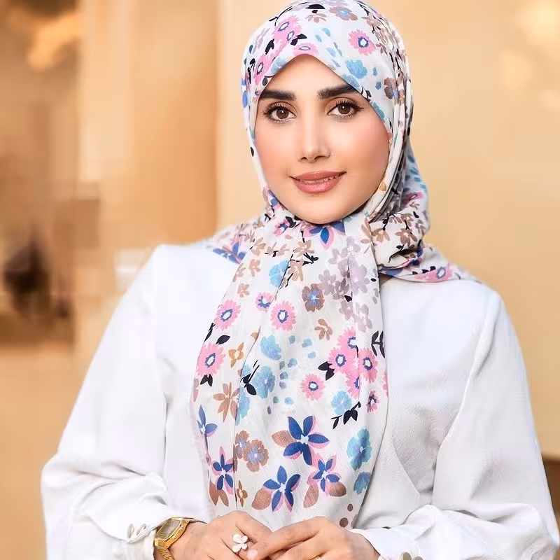 روسری گل ریز سوپرنخ ( ارسال رایگان)